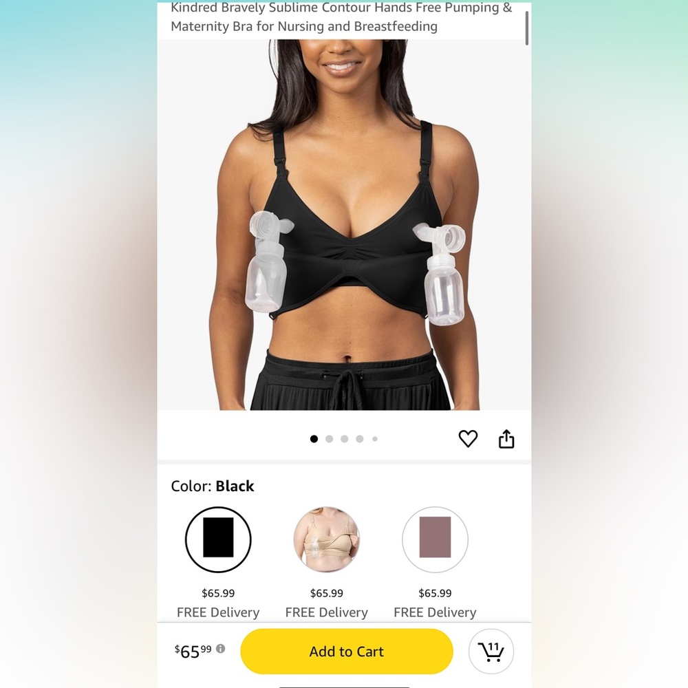 COPY - Kindred Bravely Sublime Contour Hands Free Pumping & Maternity Bra